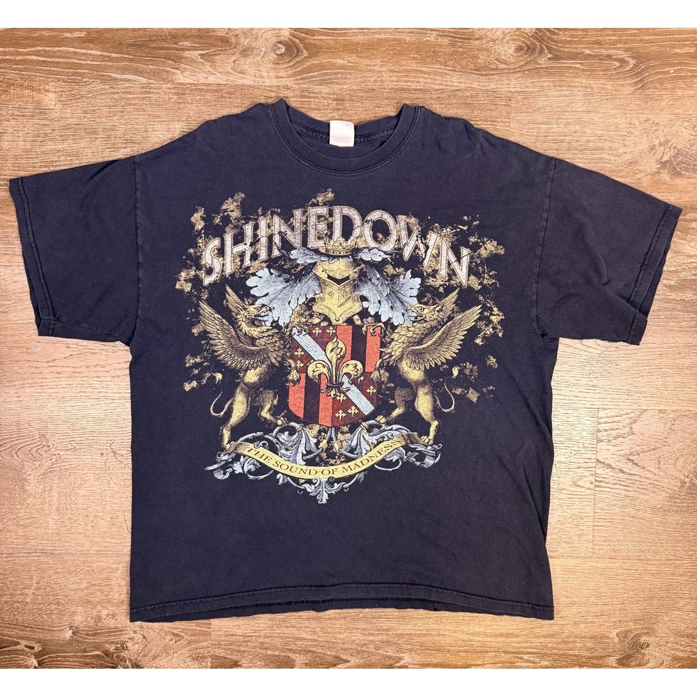 VTG 2008 Shinedown The Sound of Madness Album Promo Tour T-Shirt Rock Large